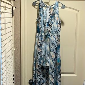 Full length skirt in back, shorts in front.